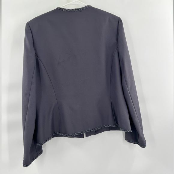 Lands grey bedazzled duster jacket blazer size 16 - Picture 6 of 9